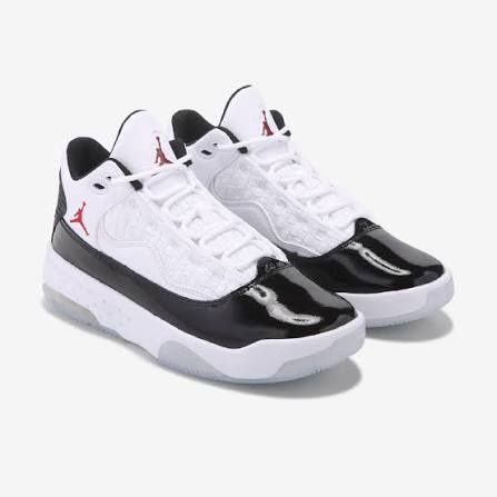 Jordan max aura 2, COLOR: White/red/black, Size: 12
