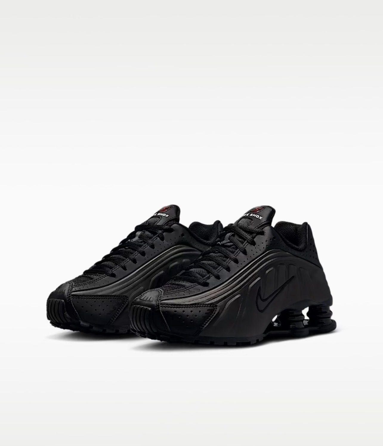 Air shox R4, COLOR: Black/Black, Size: 6.5Y