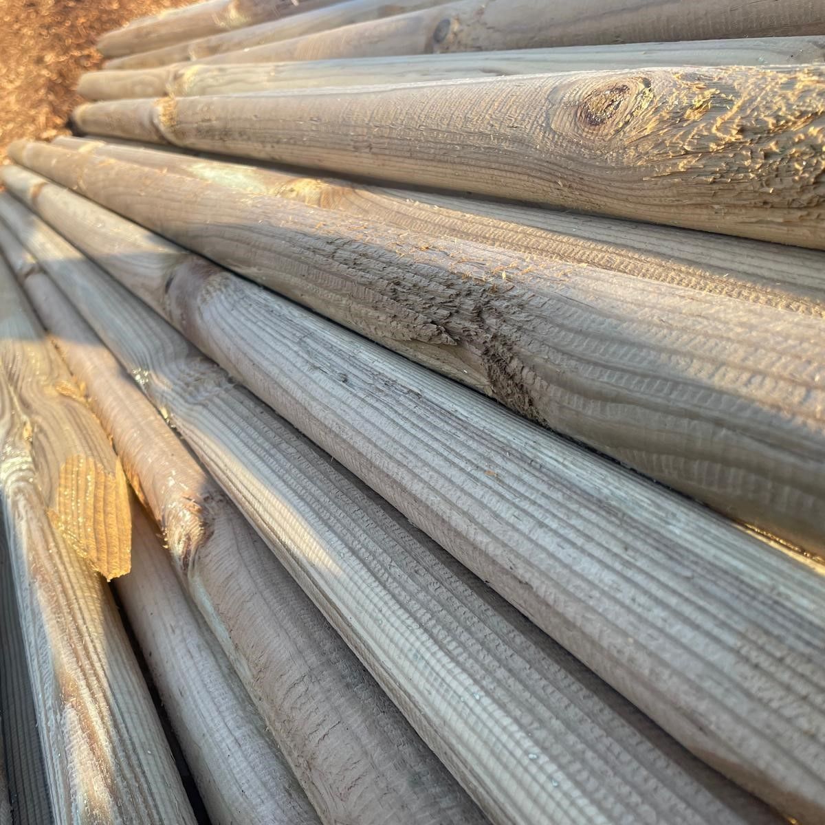 6' x 3 6' x 3" Round Fence Post