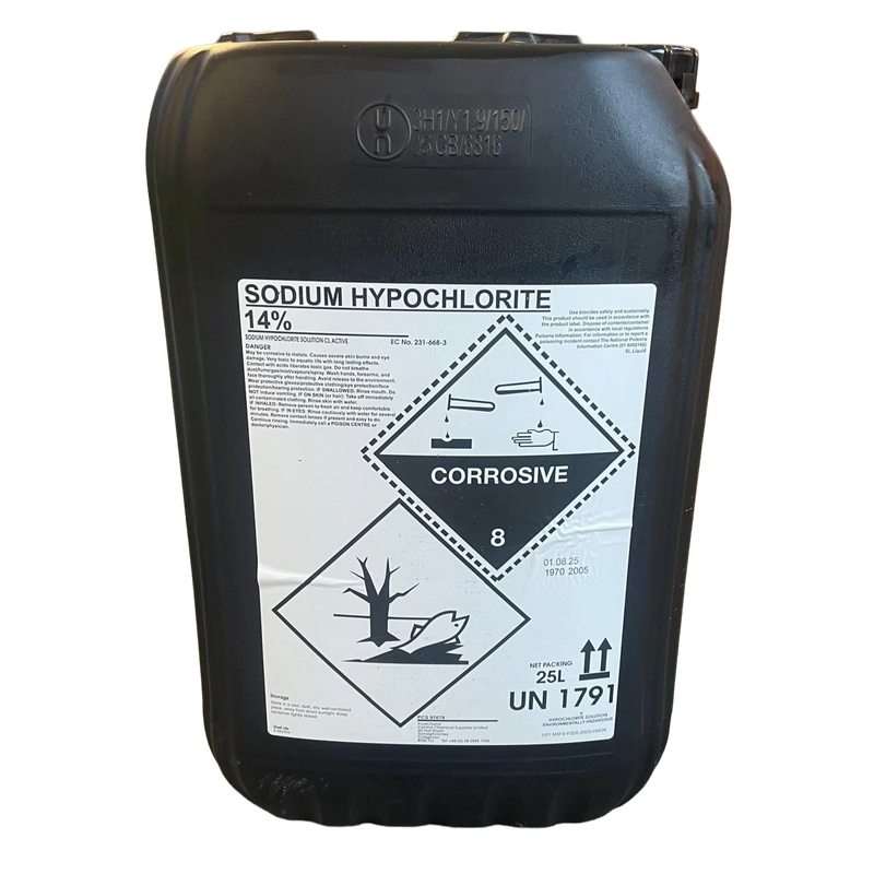 Sodium Hypochlorite 14/15% 25L Drum
