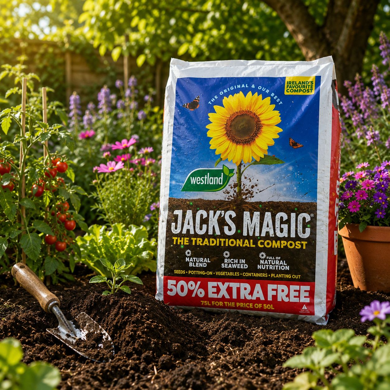 Jack's Magic All Purpose Compost 75L - 50% EXTRA FREE Jack's Magic All Purpose Compost 75L - 50% EXTRA FREE