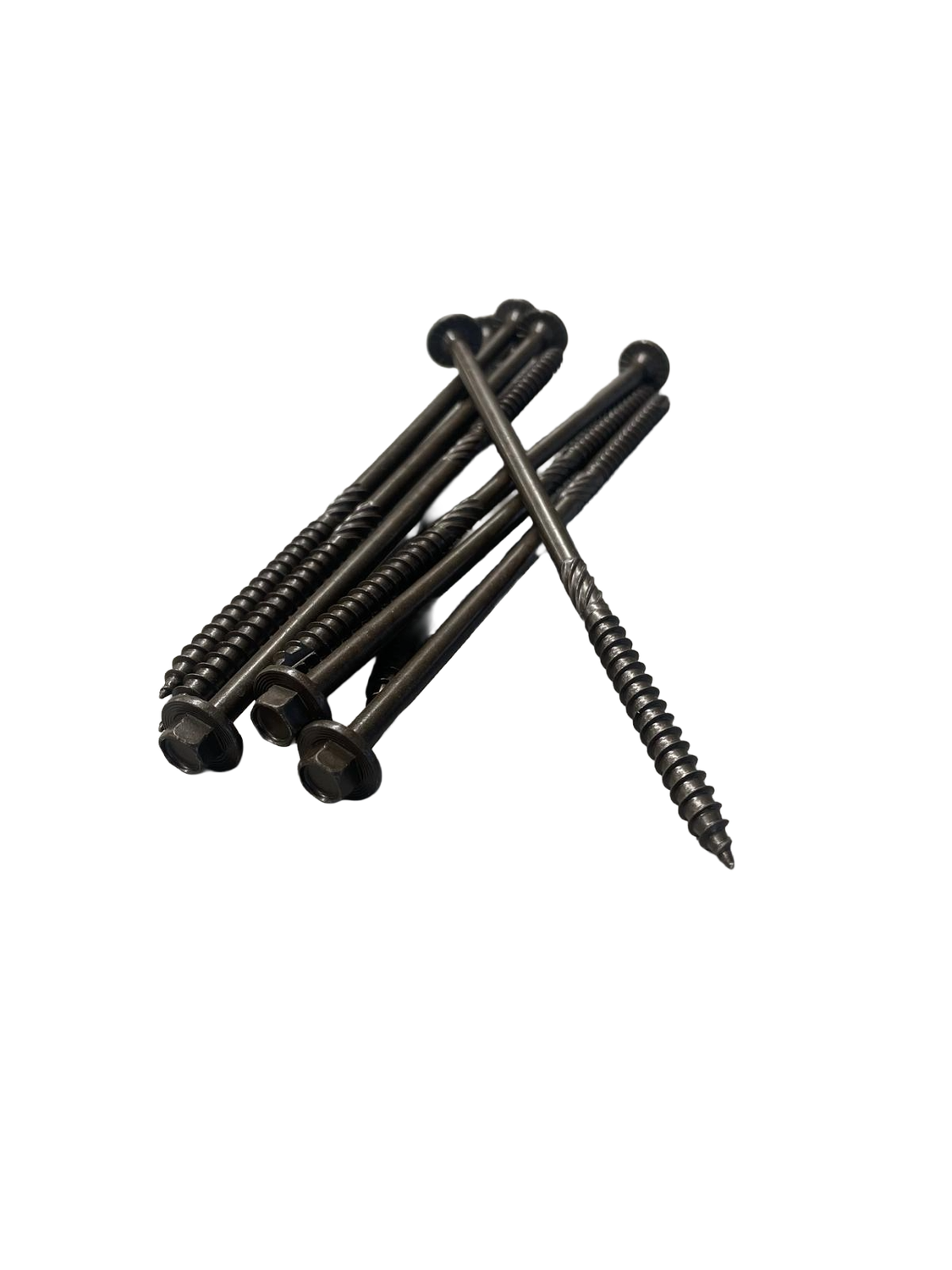 Brown Ruspert 6.3 x 150mm (100) Hexagon Head Timber Screws Brown Ruspert 6.3 x 150mm (100) Hexagon Head Timber Screws