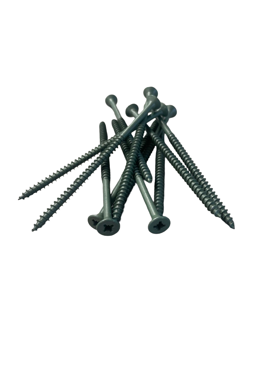 Green Ruspert 5.0 x 100mm (100) Decking Screws Green Ruspert 5.0 x 100mm (100) Decking Screws