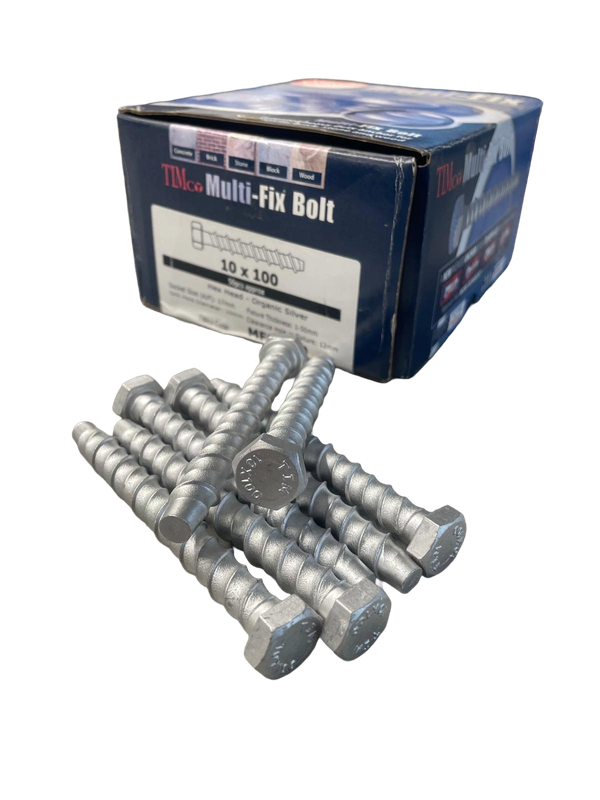 Masonry Multi-Fix Bolt, Hexagon Head 10 x 100mm (50)