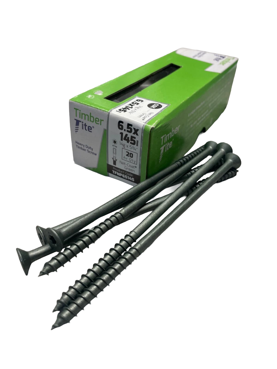 Timber Tite Heavy Duty Timber Screws 6.5 x 145mm (20) Timber Tite Heavy Duty Timber Screws 6.5 x 145mm (20)