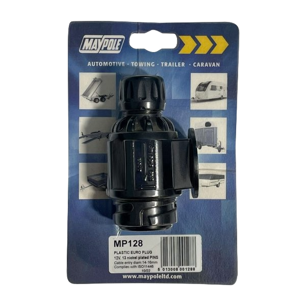 MP128 12V 13 Pin Plastic Euro Plug