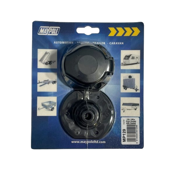 MP129 12V 13 Pin Plastic Euro Socket With Gasket MP129 12V 13 Pin Plastic Euro Socket With Gasket