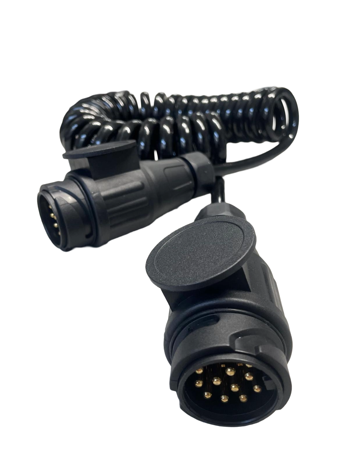 13 Pin Coiled Suzi Lighting Cable With Plugs 3m - E1382 13 Pin Coiled Suzi Lighting Cable With Plugs 3m - E1382