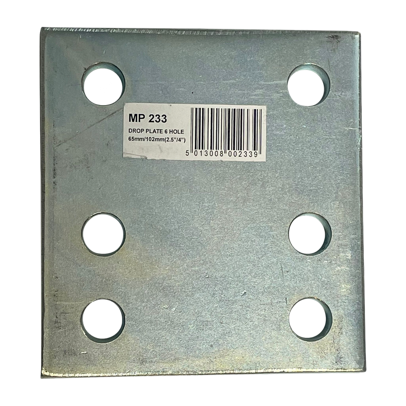 MP233 2.5″/4″ 65-102mm 6 Hole Drop Plate