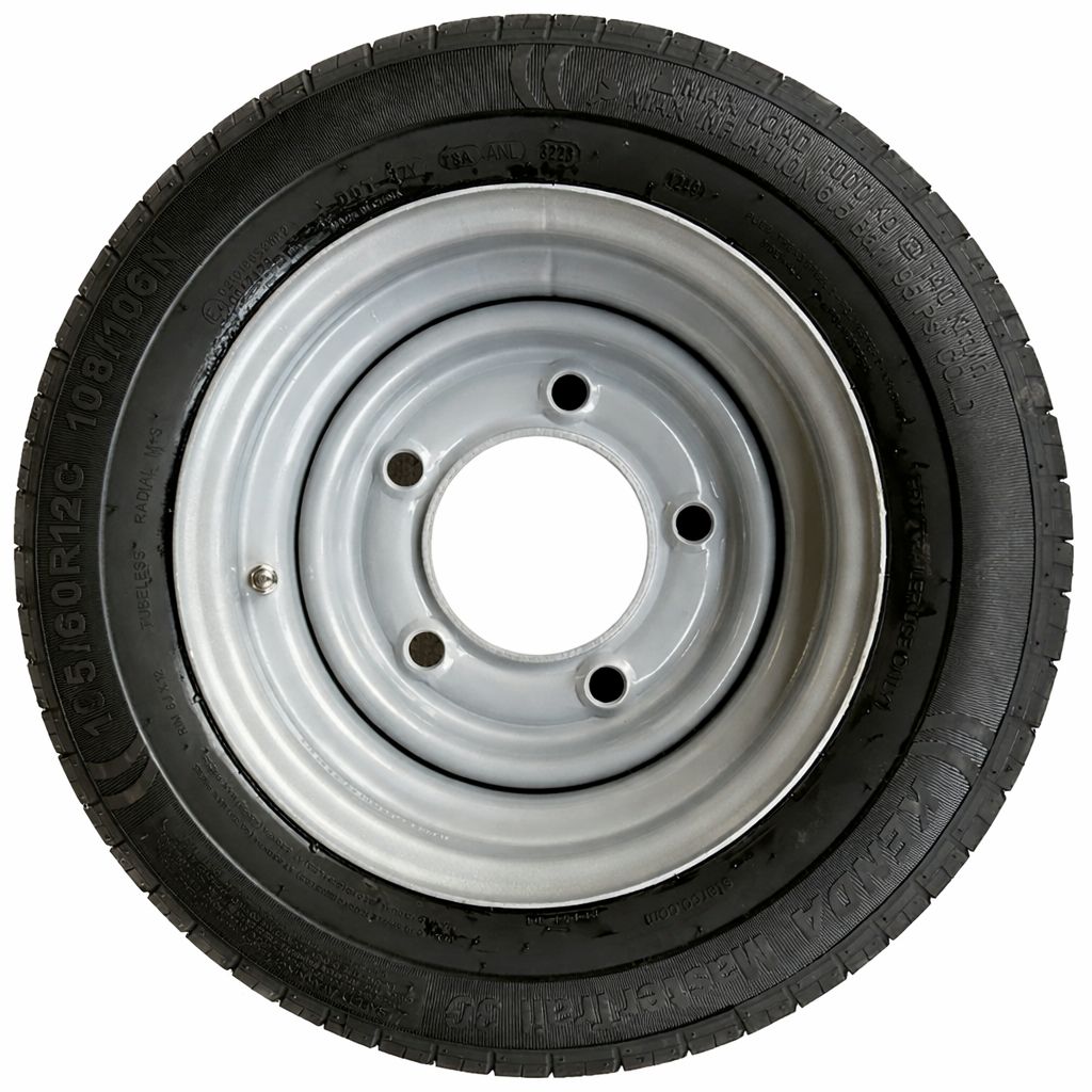 Kenda 195/60 R12C 108/106N trailer tyre Wheel 5 Stud 6.5 Kenda 195/60 R12C 108/106N trailer tyre Wheel 5 Stud 6.5" PCD