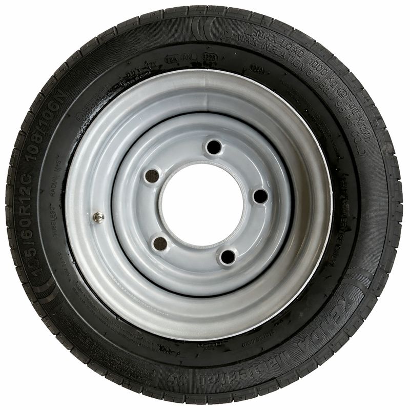Kenda 195/60 R12C 108/106N trailer tyre Wheel 5 Stud 6.5" PCD