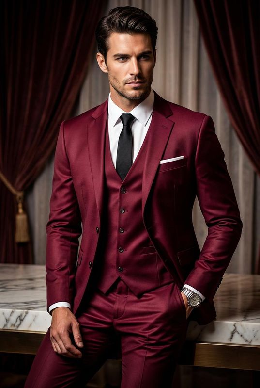 Herren Businessanzug, Sakko-Hose und Weste
