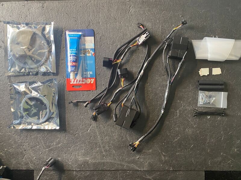 Retrofit kit for Cobalt 4-door halo-style taillights