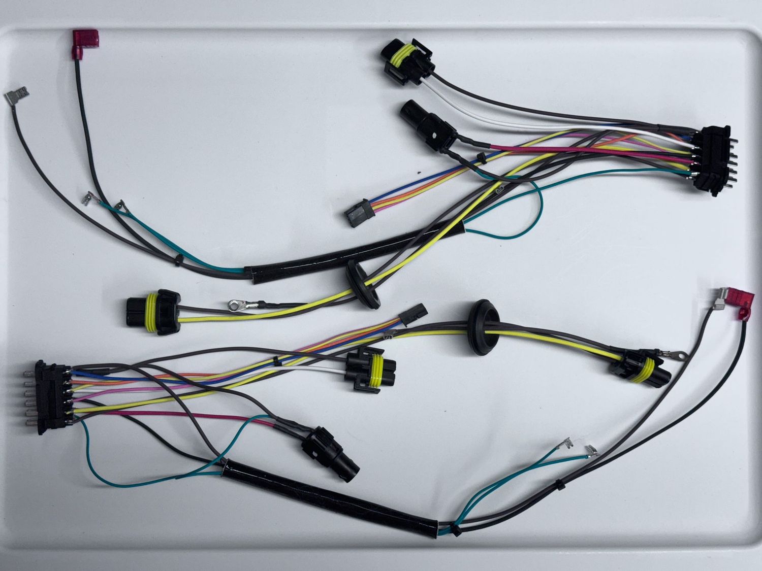 Pair of internal headlight replacement harnesses for Porsche 996.2 litronic