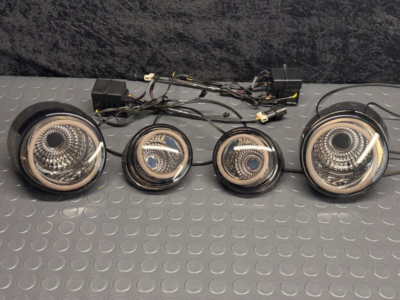 Cobalt 2-door halo-style taillights, clear smoked lenses