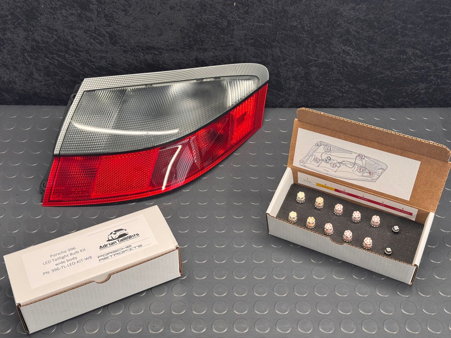 LED taillight bulb kit for Porsche 996 (wide body)