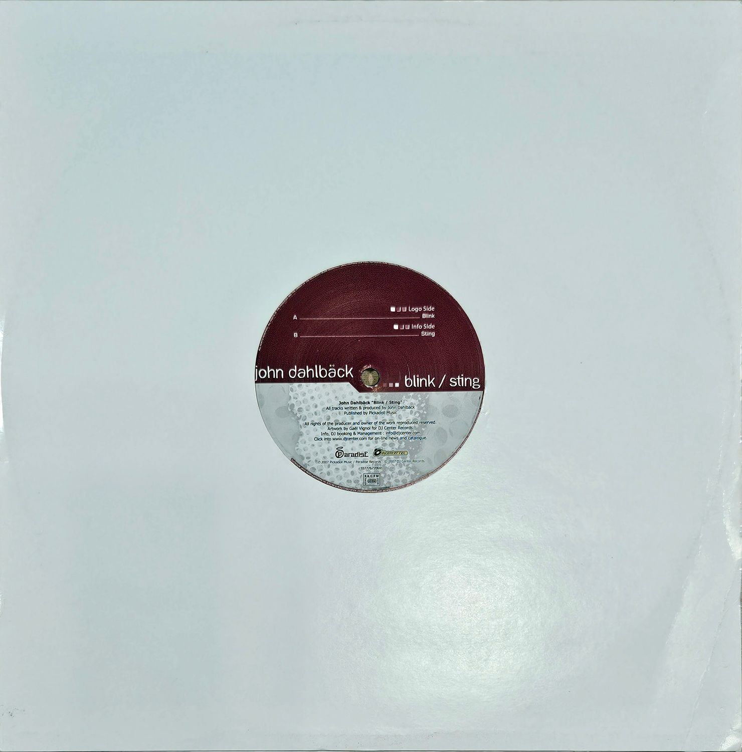 JOHN DAHLBACK – BLINK / STING