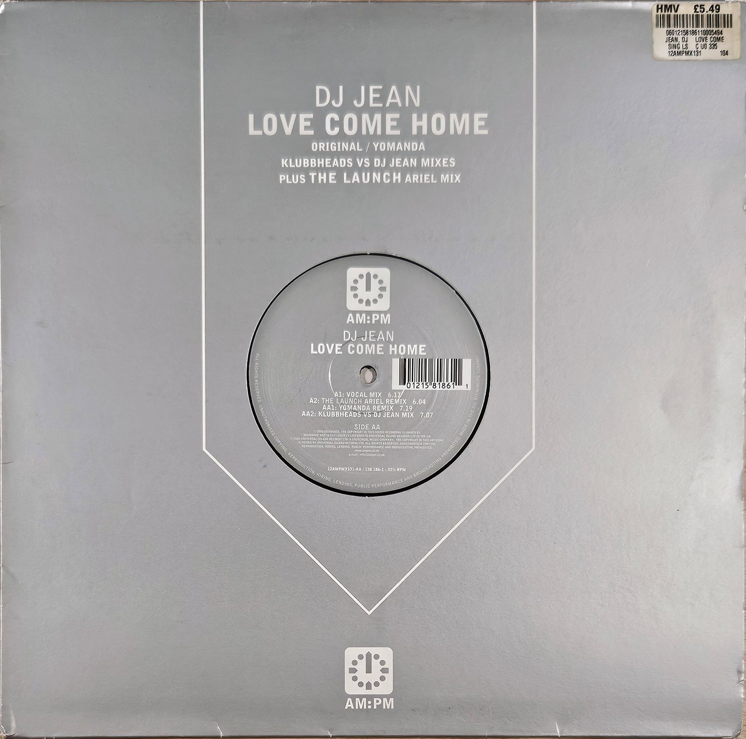 DJ JEAN – LOVE COME HOME