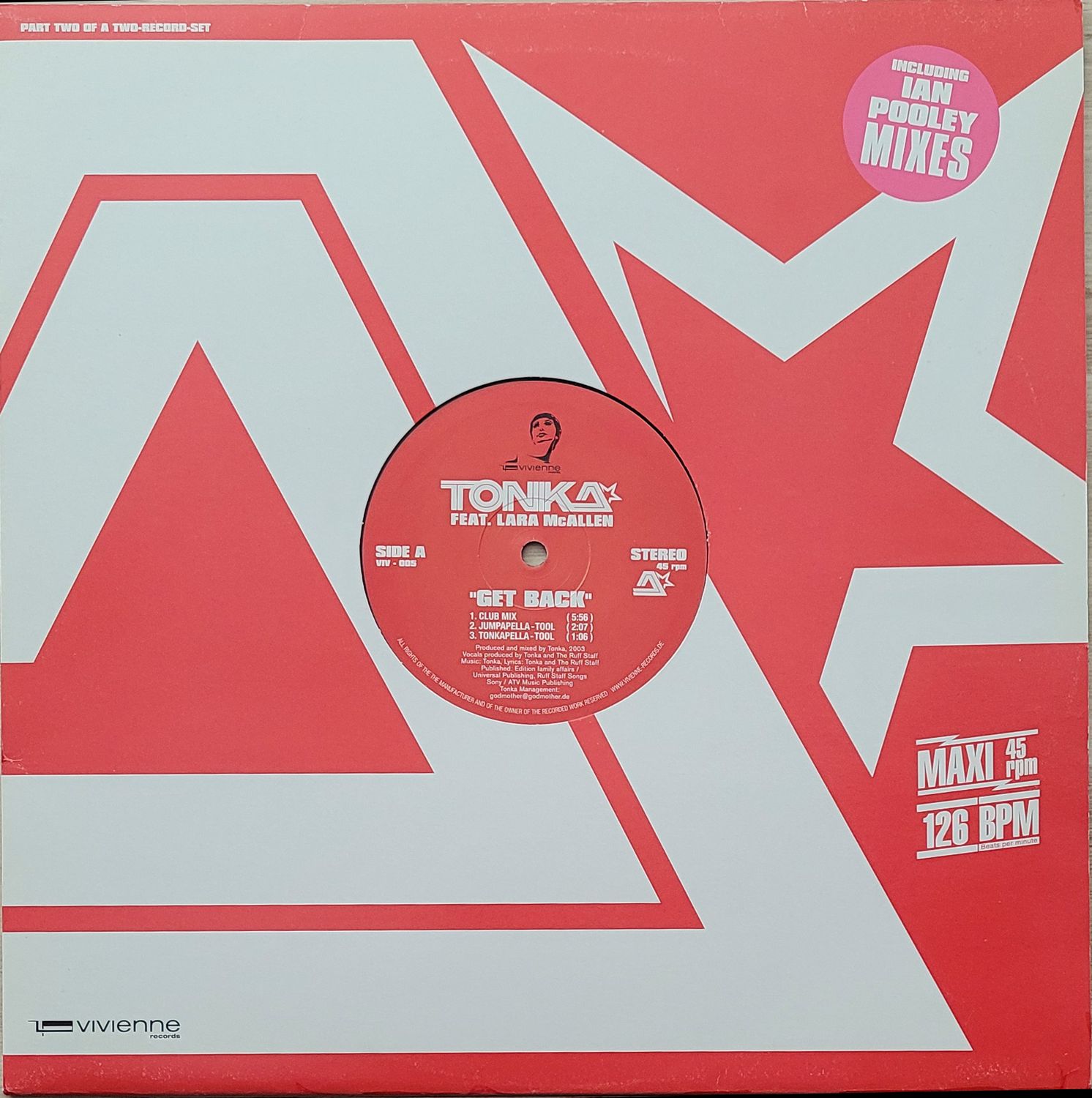 TONKA feat. LARA McALLEN – GET BACK