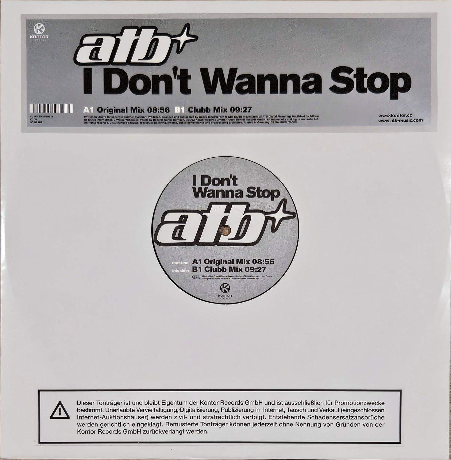 ATB – I DON’T WANNA STOP