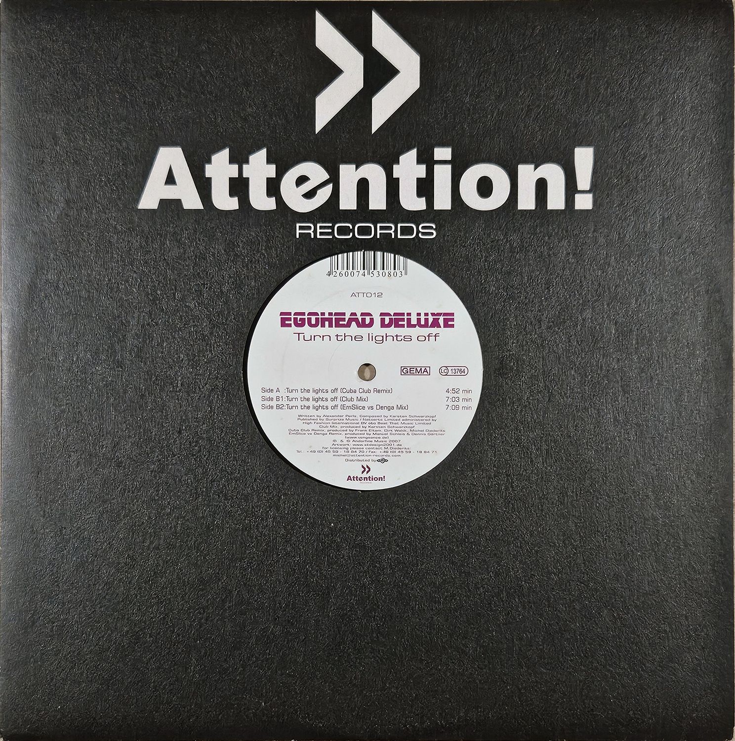 EGOHEAD DELUXE – TURN THE LIGHTS OFF