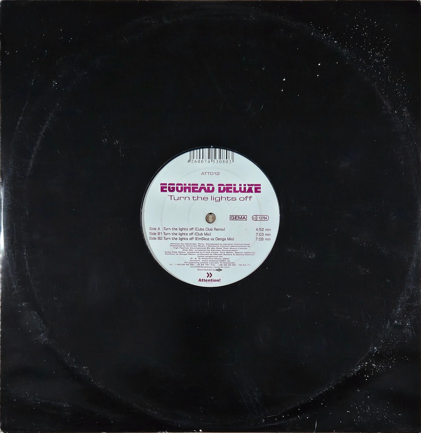 EGOHEAD DELUXE – TURN THE LIGHTS OFF EGOHEAD DELUXE – TURN THE LIGHTS OFF
