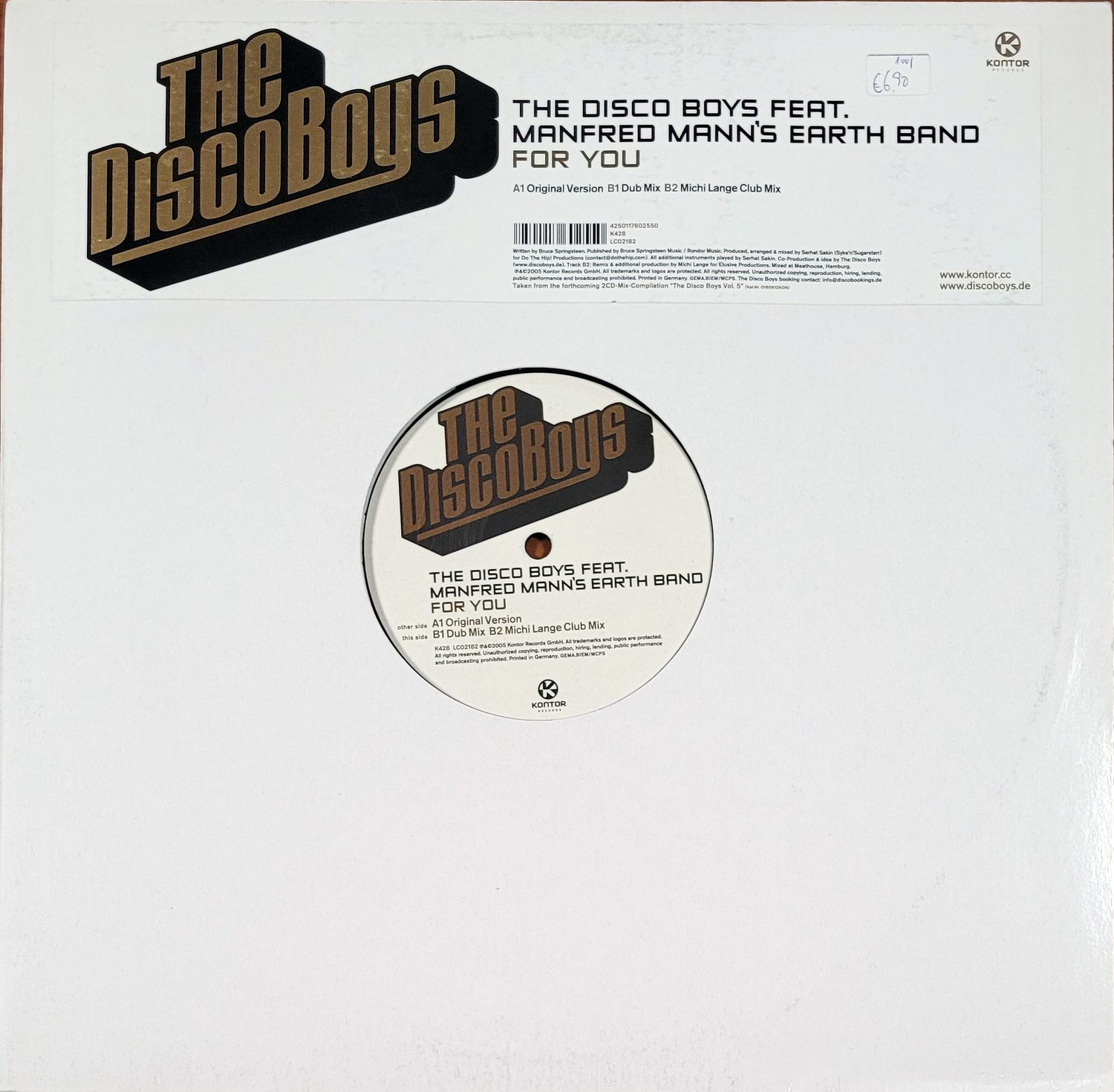 THE DISCO BOYS feat.Manfred Mann’s Earth Band – FOR YOU