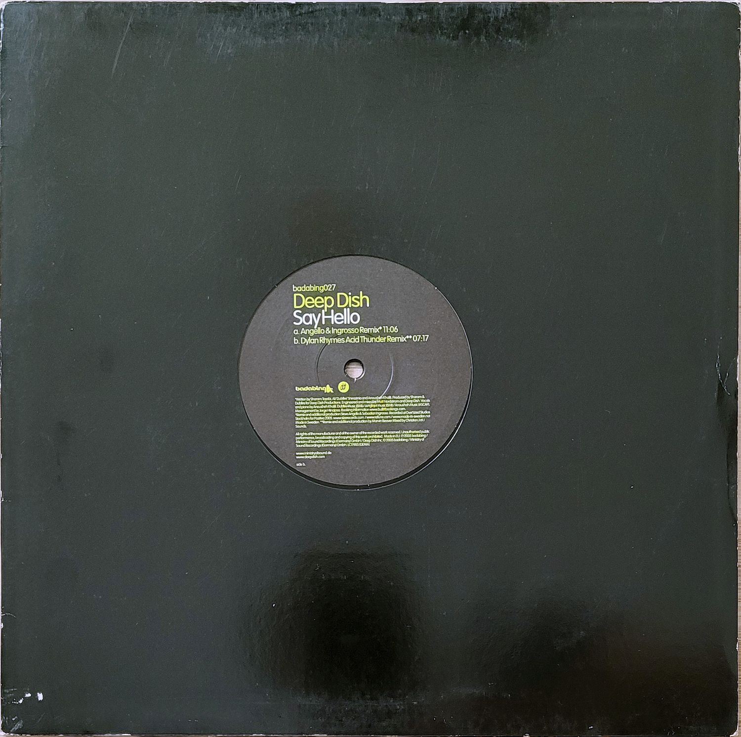 DEEP DISH – SAY HELLO DEEP DISH – SAY HELLO