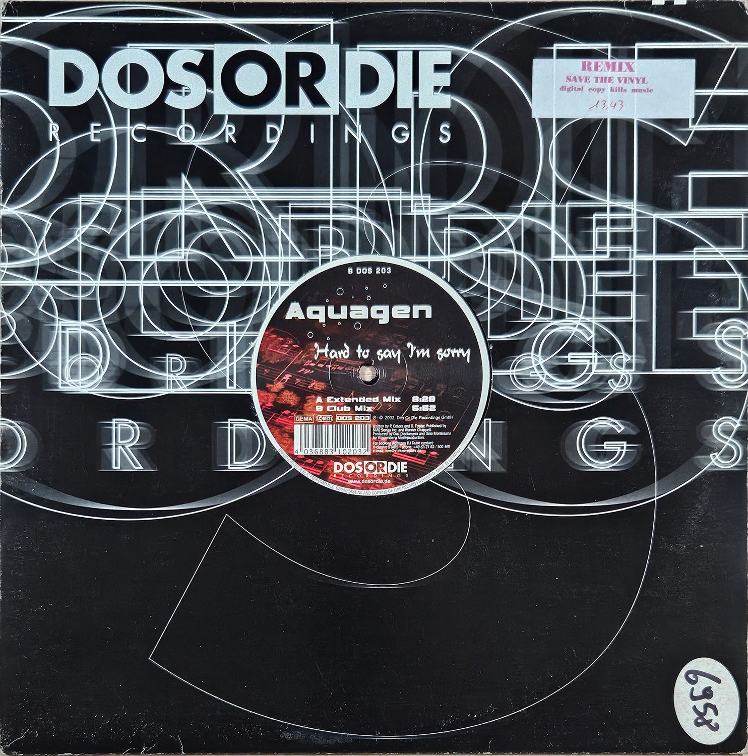 AQUAGEN – HARD TO SAY I’M SORRY