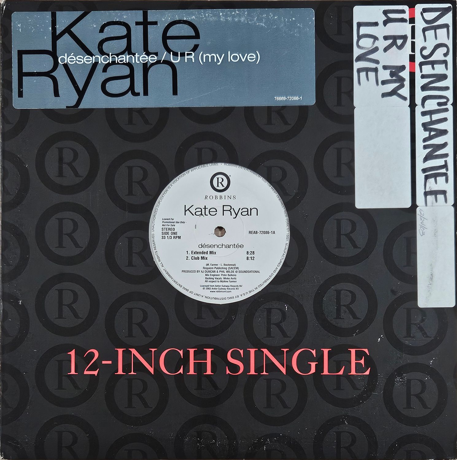 KATE RYAN – DÉSENCHANTÉE / U R (MY LOVE)