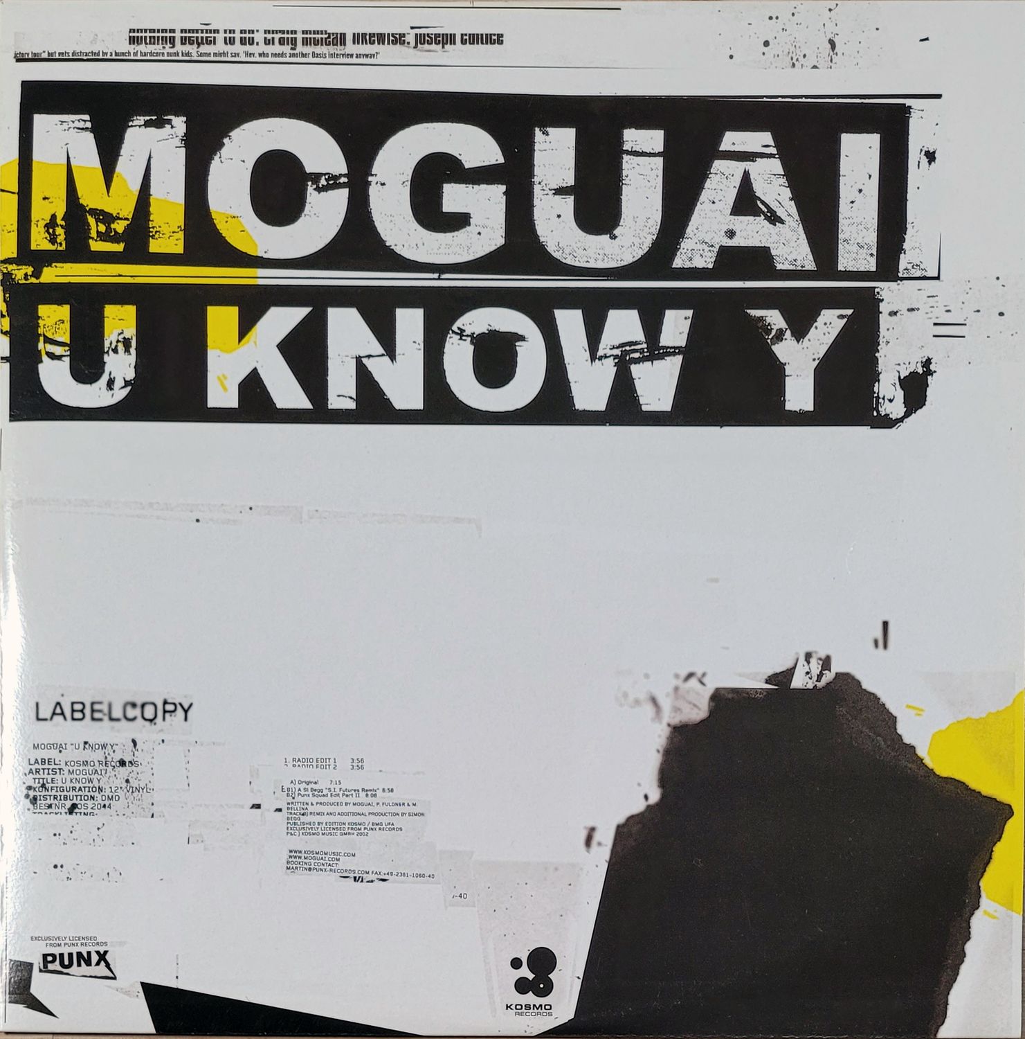 MOGUAI – U KNOW Y