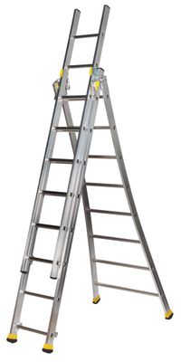 Echelle transformable 3 plans T3 - 3x7 échelons