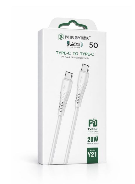 Cable Cargador Rápido Tipo C a Tipo C 20W PD USB C C