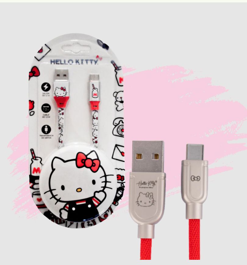 Cable tipo C a USB Hello Kitty 1.2m