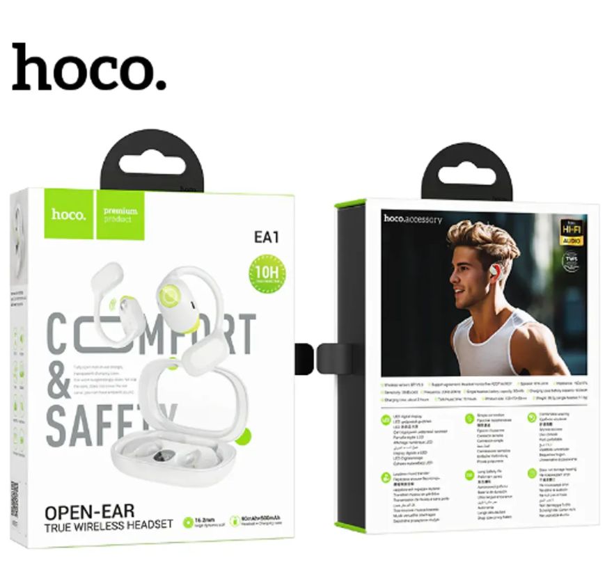 Audifono Bluetooth HOCO EA1 Spectrum Headset 10h Gray