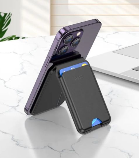 Porta Tarjetas Magnetico HOCO GT3 Multifuncional Negro