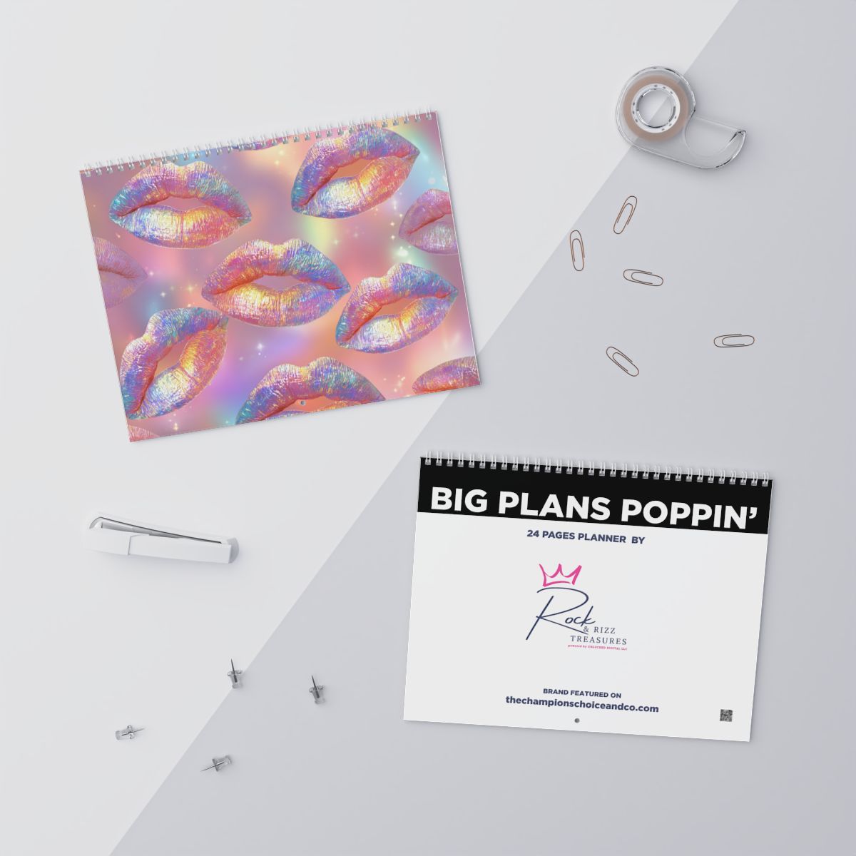 Rock &amp; Rizz Treasures Lips Classic Wall Planner