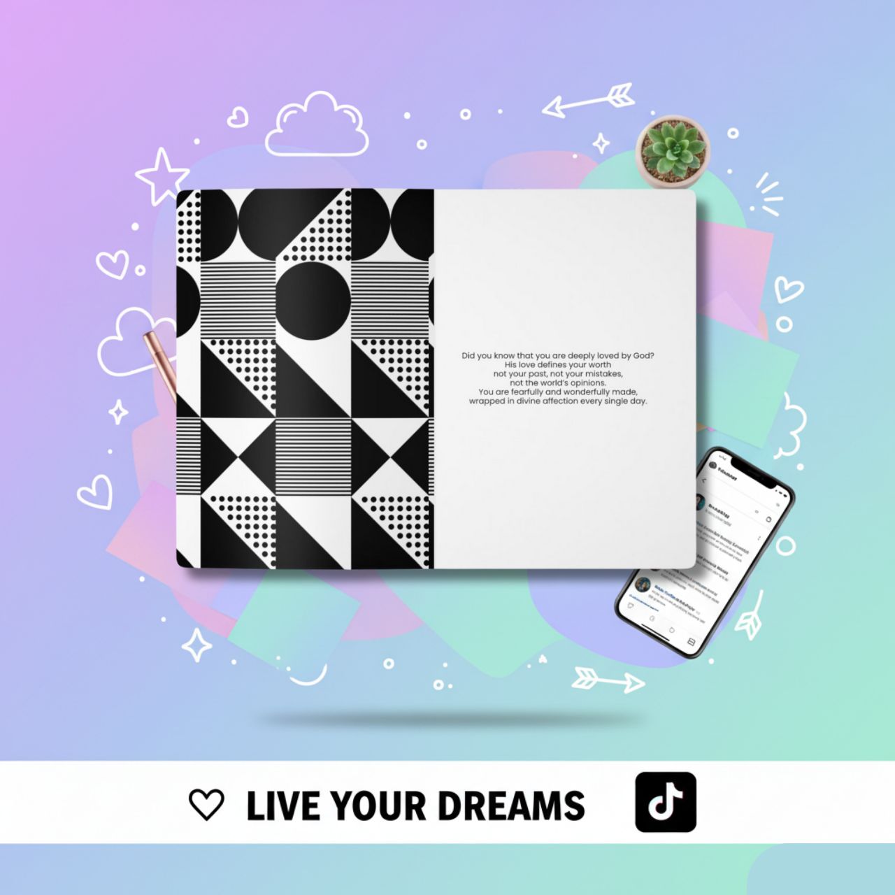 Rock &amp; Rizz Treasures &quot;Self Love&quot; Companion Journal