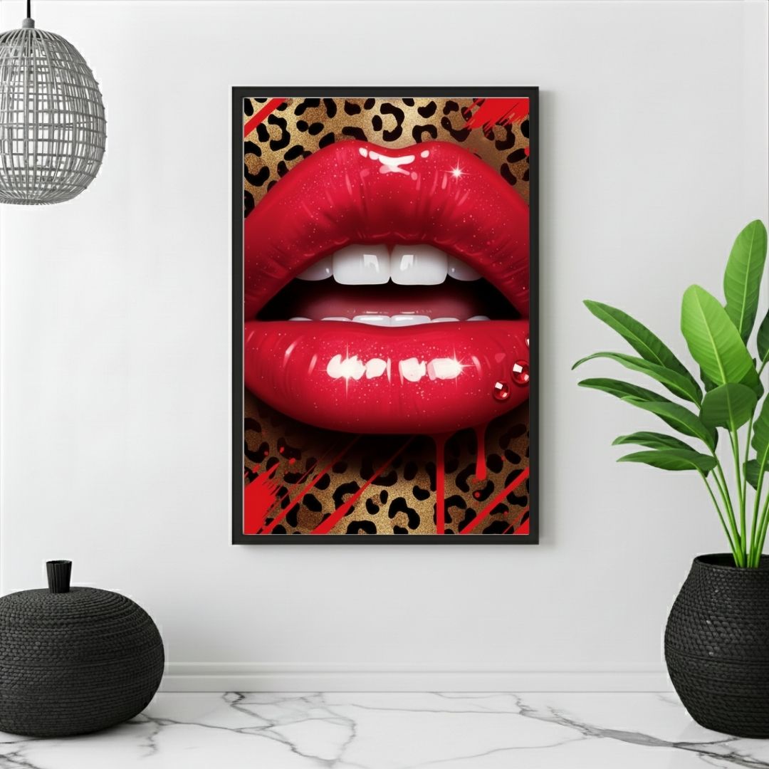 PRINTABLE WALL ART – DESIGNS RED LIPS