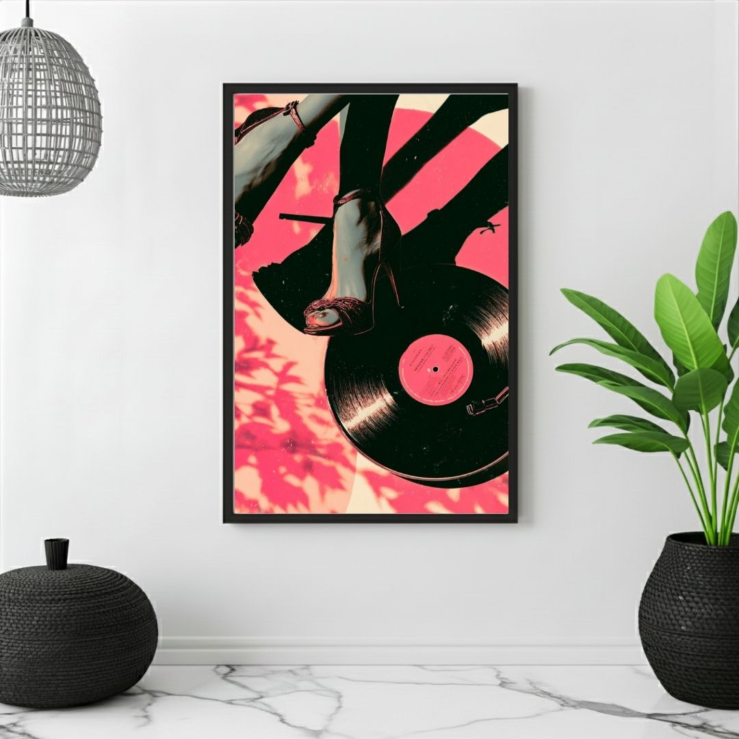 PRINTABLE WALL ART – HIGH HEELS KICKING IT PINK