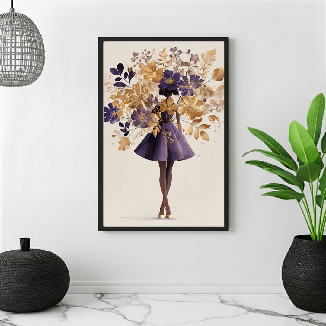 PRINTABLE WALL ART – FLOWER GIRL 1