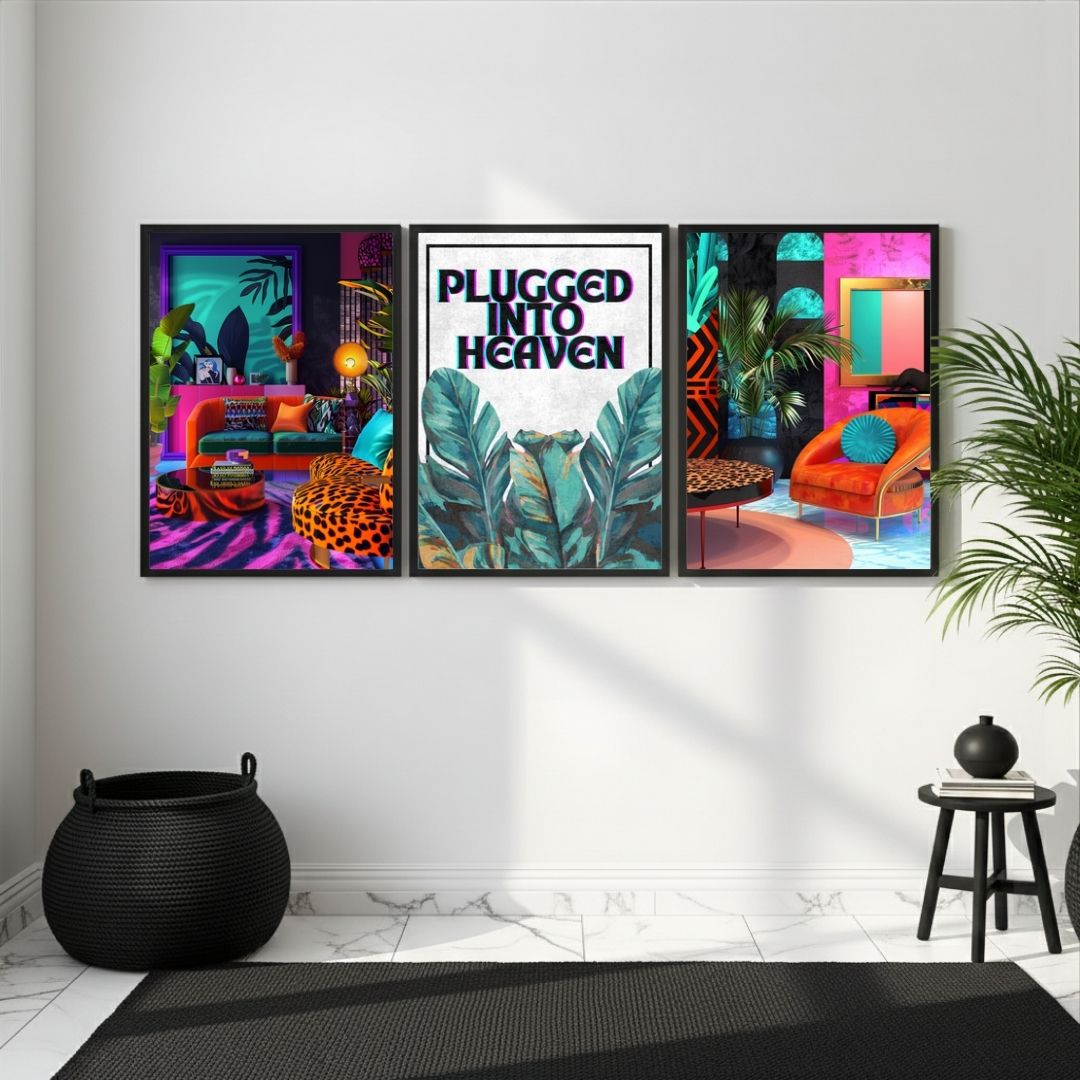 PRINTABLE WALL ART 3 BUNDLE – PLUGGED INTO HEAVEN