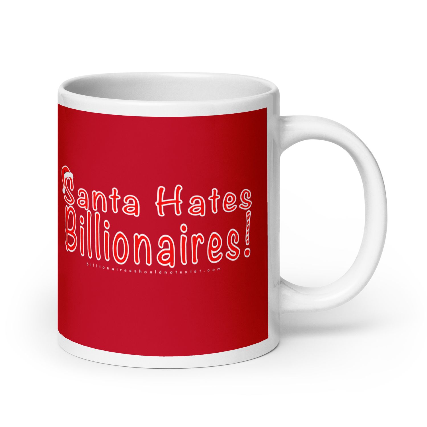 Santa Hates Billionaires Mug