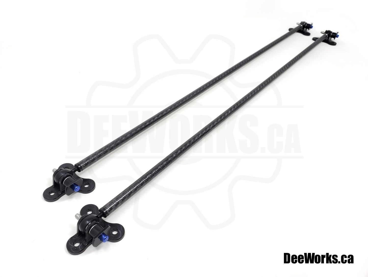 Carbon Fiber Strut Mounting kit for Drag Wing or Bumper Spoiler (2x)