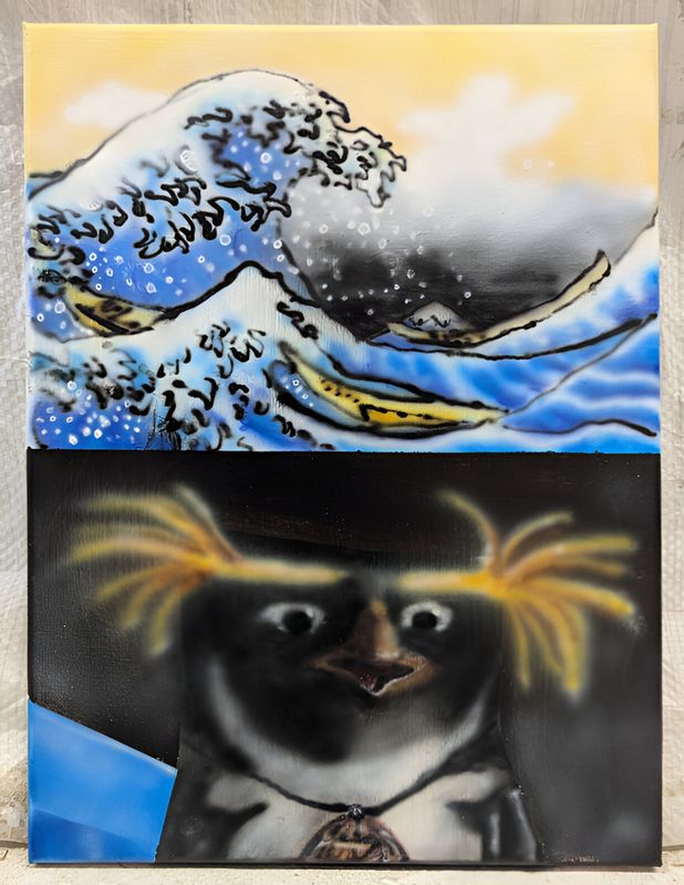 Cody's me bro, let me be me, original painting, 2025