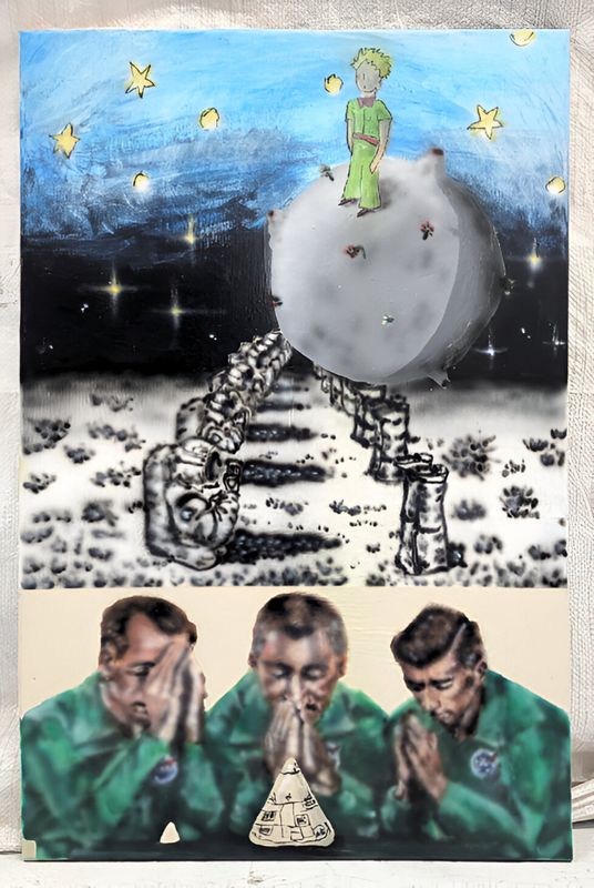 That one dream we all had as a kid; I wanted to be an astronaut, original painting, 2025