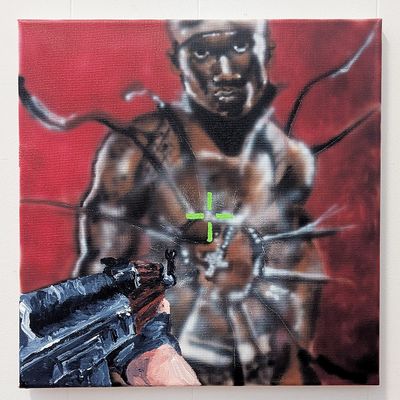 Many men wish death on me (I got one hater), original painting 2026