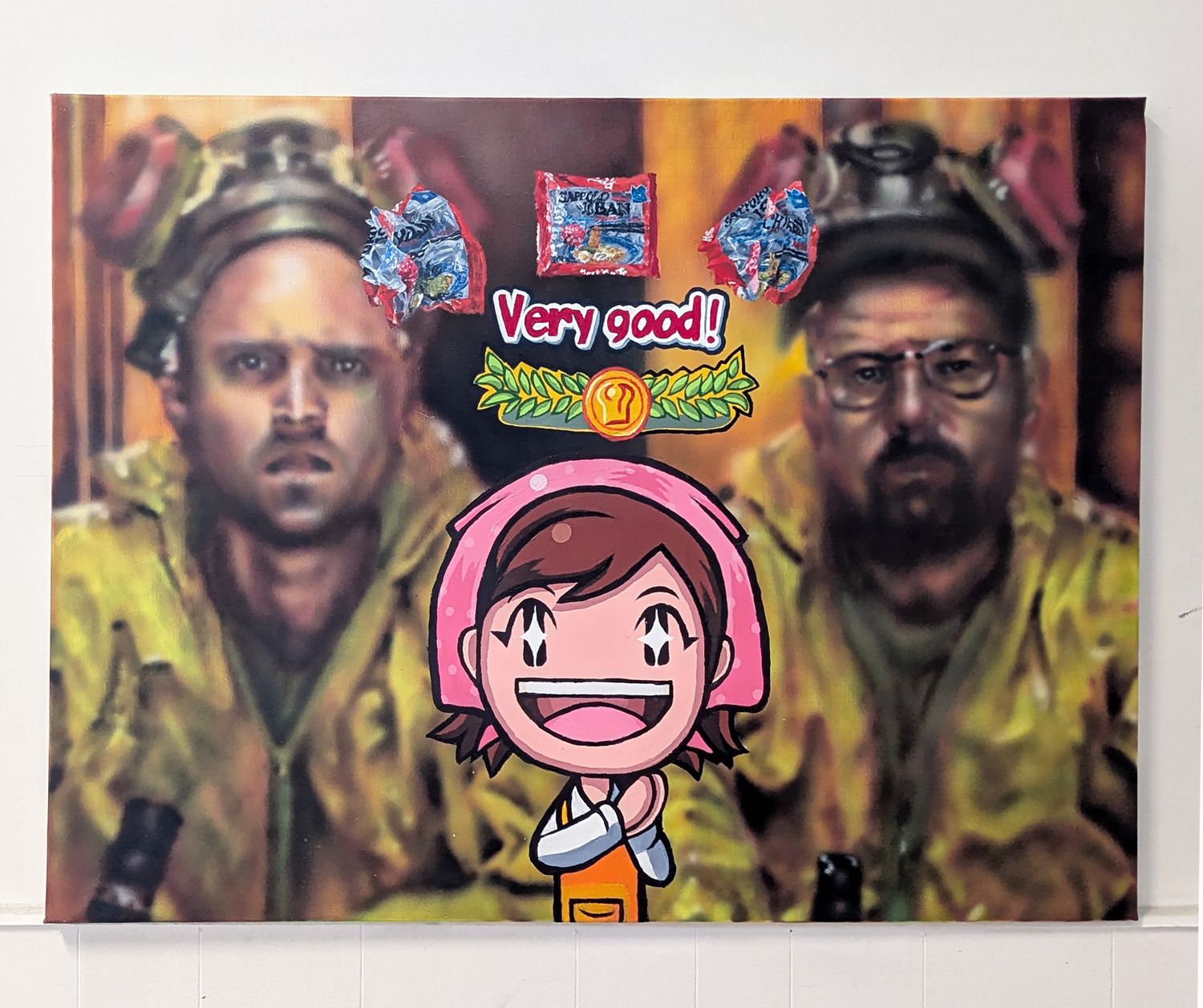 Illegal cooking activity, original painting, 2026