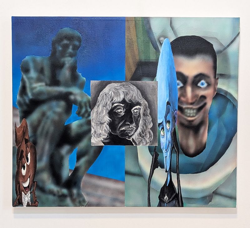 I shit therefore I am, original painting, 2026
