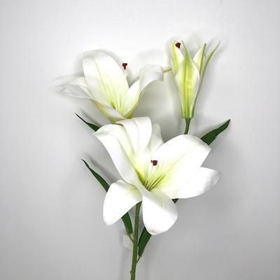 Ivory Lily Stem 80cm